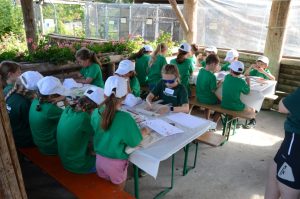 Lauter fleissige und kreative Campteilnehmende